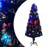VidaXL Brad de Crăciun pre-iluminat cu suport, 240 cm, fibră optică