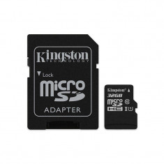 Card de memorie Kingston microSDHC Canvas Select 80R 32GB Clasa 10 UHS-I U1 80 Mbs cu adaptor SD foto