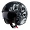 Casca open face pentru scuter - motocicleta MT Le Mans 2 S SV Breakout B2 negru mat (ochelari soare integrati) &ndash; omologare noua ECE 22.06 L (59/60cm)