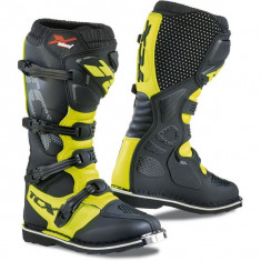 Cizme Enduro MX TCX X-Blast Boots Blue-Yellow Fluo