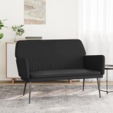 vidaXL Bancă, negru, 108x79x79 cm, catifea 351387