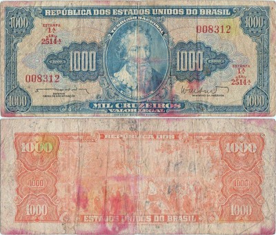 1962 , 1,000 cruzeiros ( P-173b ) - Brazilia foto