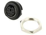Conector DIN mini soclu, 6 pini