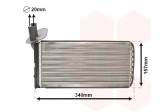 VAN WEZEL 58006097 Schimbator caldura, incalzire habitaclu
