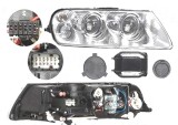Far Volkswagen Touareg (7l), 10.2002-12.2006, fata, Dreapta, xenon; D1S+H7+PY21W+W5W; electric; fara unitate control; fara ballast; cu motor, DEPO