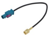 Cablu MTA 150mm Fakra tată - SMA tată drept pentru antenă auto