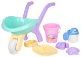 Set jucarii pentru nisip cu roaba Strend Pro, pentru copii, model fete