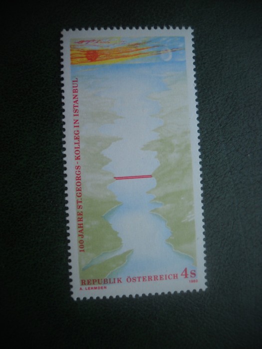 HOPCT TIMBRE MNH 564 COLEGIUL SF GHEORGHE IN ISTANBUL 1982 -1 VAL AUSTRIA