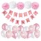 Set 21 baloane accesorii pentru petrecere aniversare HAPPY BIRTHDAY