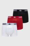 Lacoste boxeri 3-pack barbati, culoarea rosu