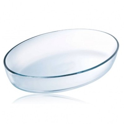 Tava Cuptor Ovala Sticla Termorezistenta 2.4l 30x21x6.5cm Wei A13806 foto