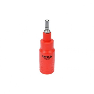 Bit hex 5 x 75 mm cu adaptor 3/8&amp;quot; vde Yato YT-21081 foto