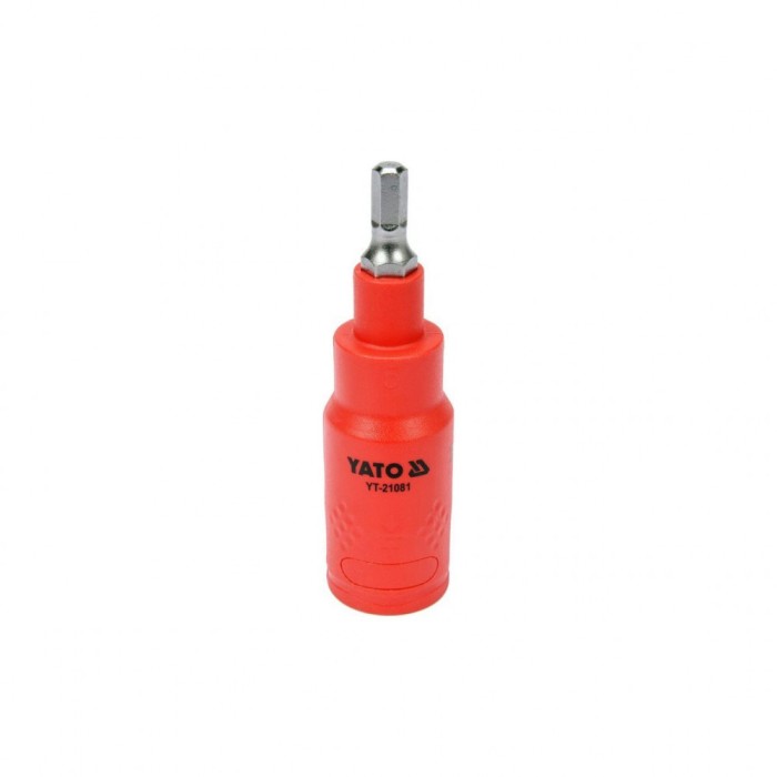 Bit hex 5 x 75 mm cu adaptor 3/8&quot; vde Yato YT-21081