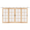 VidaXL Set piese pentru ușă glisantă, argintiu, 400 cm oțel inoxidabil 3295774