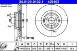 Disc frana ATE 24.0129-0102.1
