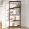 Gossi biblioteca, 80x30x180 cm, otel si lemn prelucrat
