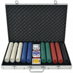 Set De Poker Cu 1000 De Jetoane Din Aluminiu 80181