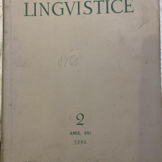 Revista Studii si cercetari lingvistice, anul XVI, nr. 2, 1965
