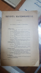 Revista Macedoromana, Anul II, Nr. 1, Th. Capidan, G. Murnu, V. Papacostea, 1930 foto