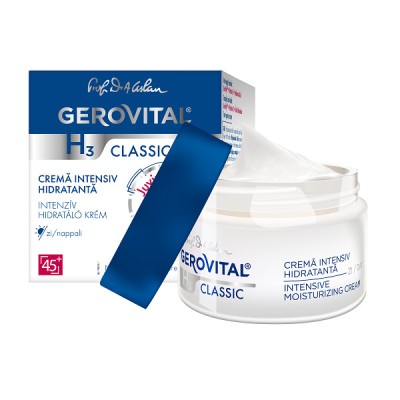 Crema de zi intens hidratanta H3 Classic, 50ml, Gerovital foto