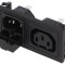 Conector Alimentare AC Tată-Mamă 10A 250V IEC 60320