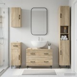 Cumpara ieftin Set de dulapuri pentru baie, 4 piese HAARLEM Stejar Sonoma