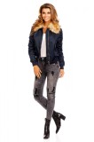 E799-44 Jacheta cu guler imblanit, S/M