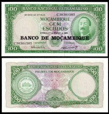 !!! MOZAMBIC - 100 ESCUDOS (1976) - P 117 - UNC