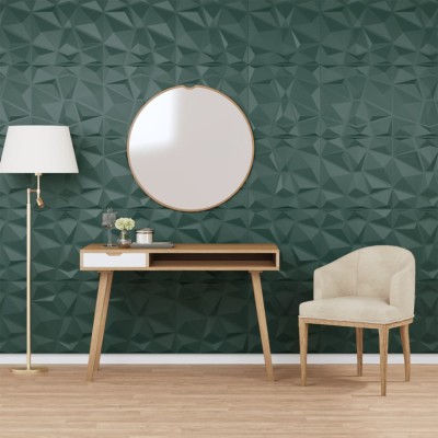 Panouri de perete 48 buc. verde 50x50 cm XPS 12 m&amp;sup2; diamant foto