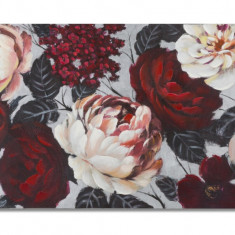 Tablou decorativ Red Flower, Mauro Ferretti, 150x76 cm, canvas pictat manual