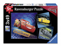 PUZZLE CARS 3x49 PIESE foto