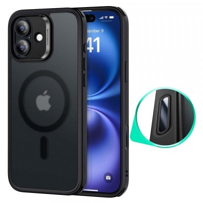 Husa MagSafe pentru Apple iPhone 16, ESR, Classic Hybrid Slide, Neagra Satinata foto