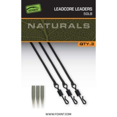 Montura Fox Edges Naturals Leadcore Leaders 50lb + Conuri Antitangle, 3buc/pac