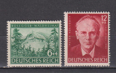 GERMANIA DEUTSCHES REICH 1943 MI. 855-856 MNH foto