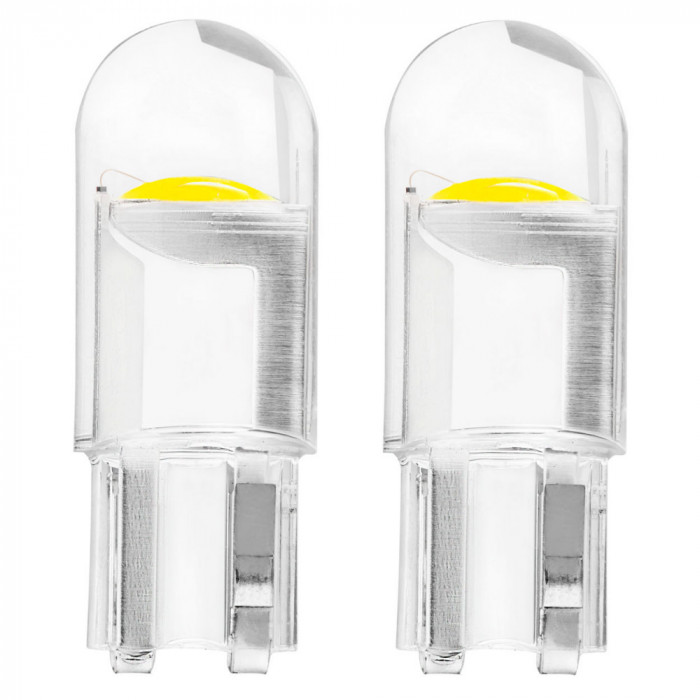 Led Standard T10 W5w Cob Hpc 12v Alb Clar Amio 02645