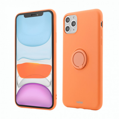 Husa Vetter pentru iPhone 11 Pro Max, Soft Pro with Magnetic iStand, Orange foto