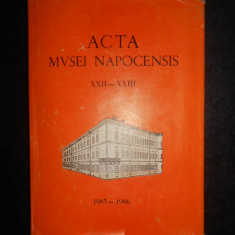 Acta Musei Napocensis volumul 22-23 (1985-1986, editie cartonata)