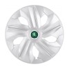 Set 4 Capace Roti potrivite jantelor de 16 inch, pentru Skoda Nou Verde, model Luna Crom, Autohelix MSA