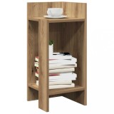 vidaXL Masă laterală cu poliță Stejar artizanal 25,5x27x60 cm 858558