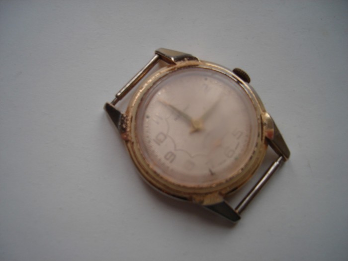 Ceas mecanic elvetian Radiant Antimagnetic, defect, cheita blocata