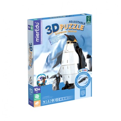 Puzzle 3D reglabil - Pinguin Imperial (deluxe) foto