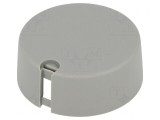 Buton Rotativ Plastic Gri 6mm &Oslash;40x16mm