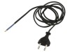 Cablu Alimentare 2x0,75mm2 PVC 1,5m Negru