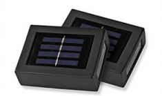 Set de iluminat solar de perete EASYmaxx de 2 1.2V negru foto