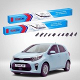 Cumpara ieftin Ștergătoare Kia Picanto III JA Hatchback 2017-prezent | Set Față Flat Premium &ndash; TeamCar&reg;