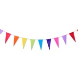 Set Steaguri Decorative, Multicolor, H&acirc;rtie, 10m, 45 Bucăți