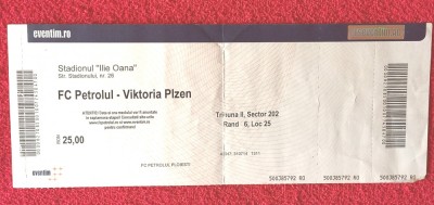 Bilet meci fotbal PETROLUL PLOIESTI - VIKTORIA PLZEN(Europa League 31.07.2014) foto