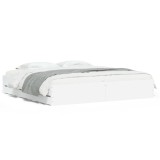 Cumpara ieftin Cadru de pat cu sertare, alb, 180x200 cm, lemn prelucrat