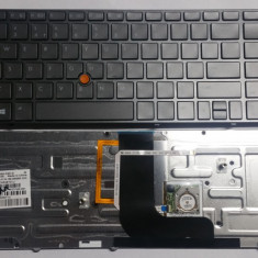 Tastatura laptop noua HP 8560W Gray Frame Gray ( Backlit, With point stick, WIN 8)