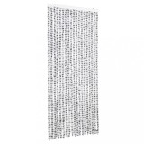 Cumpara ieftin vidaXLPerdea pentru insecte gri deschis si gri inchis56x200cm chenille